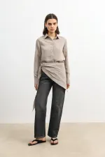 Antioch Vizon Mendil Detaylı Kadın Gömlek