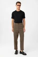 Antioch Khaki High Waist Straight Fit Men's Trousers