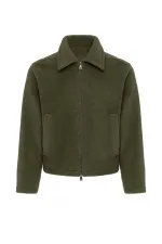 Antioch Khaki Relaxed Soft Textured Men's Jacket