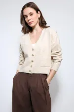 Antioch Taş Yün Karışımlı Hırka