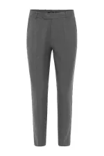 Antioch Antrasit Klasik Yüksek Bel Erkek Pantolon