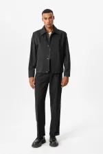 Antioch Black Crop Fit Spring Men's Jacket