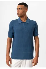 Antioch İndigo Slim Fit Polo Yaka Erkek T-Shirt