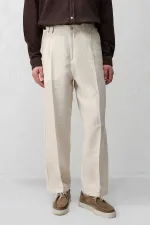 Pantalon homme Antioch Stone Lyocell coupe décontractée à plis