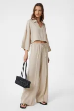 Antioch Beige Relaxed Women's Trousers