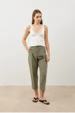 Antioch Khaki Women's Trousers with Pens