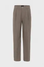 Antioch Sütlü Kahve Çift Pileli Baggy Fit Erkek Pantolon Antioch Sütlü Kahve Çift Pileli Baggy Fit Erkek Pantolon