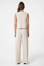 Ensemble Antioch écru texturé pour femme avec détail de cravate