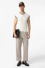 Antioch Kahve İşlemeli Erkek Şapka