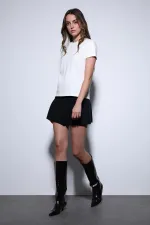 Antioch Ekru Basic Kadın T-Shirt