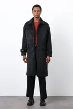 Manteau pour homme Antioch en fausse fourrure noire