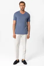Antioch İndigo Basic V Yaka Erkek T-Shirt