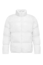 Antioch Beyaz Dik Yaka Kauçuk Şişme Mont