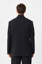 Antioch Koyu Lacivert Kuşaklı Relax Fit Erkek Blazer Ceket Antioch Koyu Lacivert Kuşaklı Relax Fit Erkek Blazer Ceket