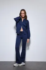 Antioch Lacivert Bomber Ceket Ve İspanyol Paça Eşofman Takım