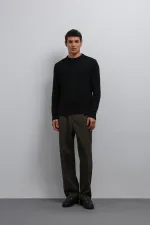 Antioch Black Textured Knit Men's Sweater