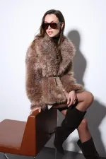 Veste Antioch Mink en fausse fourrure pour femme