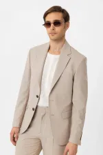 Costume classique pour homme Antioch beige, coupe ajustée