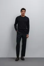 Antioch Lacivert Yumuşak Dokulu Basic Erkek Kazak