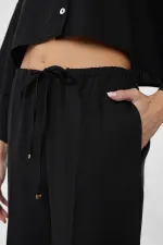 Antioch Black Relaxed Women's Pants