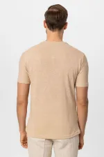 Antioch Bej V Yaka Basic Erkek T-Shirt