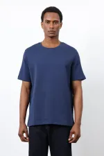 Antioch Lacivert Regular Fit Basic Erkek T-Shirt