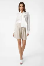 Chemise Antioch Off-White pour femme, avec col et foulard