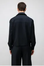 Antioch Navy Relaxed Fit Spring Men's Jacket