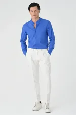 Antioch Saks Regular Fit Mandarin Collar Men's Shirt