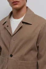 Antioch Bej Süet Erkek Klasik Ceket
