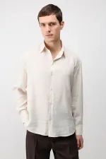 Chemise homme Antioch Stone en mélange modal coupe décontractée