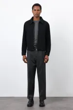Antioch Black Wool Blend Men's Jacket