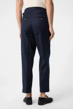 Antioch Lacivert İtalyan Kesim Yüksek Bel Erkek Pantolon