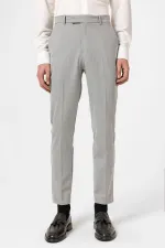 Antioch Grey Classic High-Waisted Men's Trousers