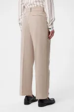 Antioch Bej Yüksek Bel Pamuklu Erkek Pantolon