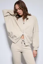 Antioch Taş Bomber Ceket Ve İspanyol Paça Eşofman Takım