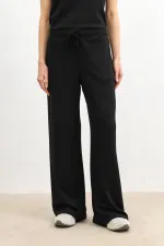 Antioch Siyah Dökümlü Kadın Eşofman Takım