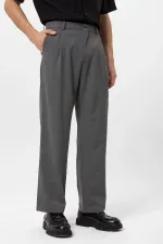 Antioch Grey High-Waisted Baggy Men's Pants