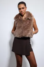 Antioch Mink Plush Look Vest