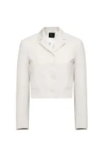 Antioch Ekru Crop Kadın Blazer Ceket