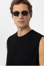 Débardeur texturé noir Antioch pour homme