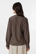 Antioch Coffee Draped Kimono Women's Shirt