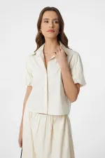 Chemise à manches ballon Antioch Stone pour femme