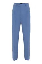 Antioch Blue High-Waisted Zip-Up Men's Trousers