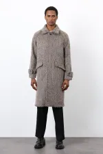 Antioch Coffee Faux Fur Men's Coat