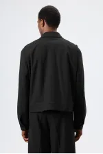 Antioch Siyah Çizgili Mevsimlik Erkek Mont