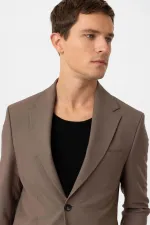 Costume classique pour homme Antioch Coffee, coupe ajustée