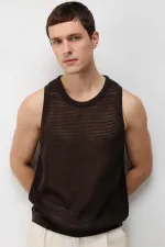 Débardeur homme en maille Antioch Coffee