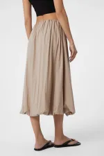 Antioch Mink Women's Balloon Midi Skirt