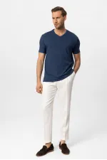 Antioch Lacivert V Yaka Basic Erkek T-Shirt